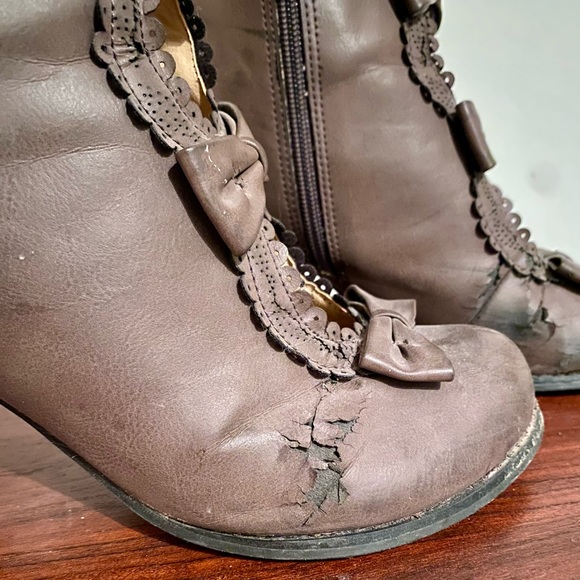 ModCloth 70s style ankle boots size 8 - Picture 7 of 12